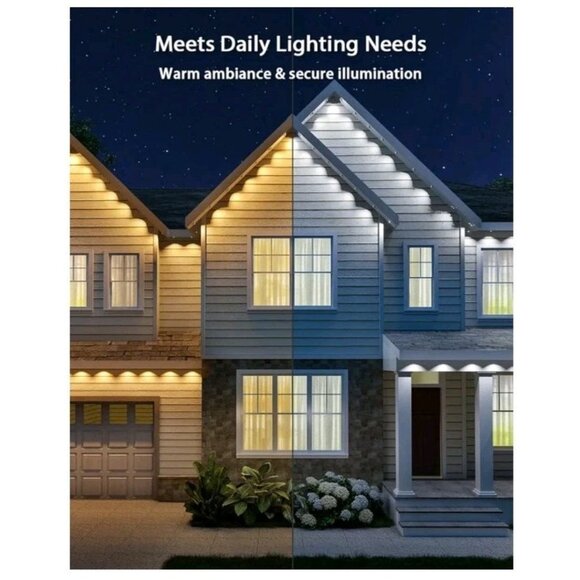 AngelHalo Permanent Outdoor Lights, 100ft Smart Outdoor Lights with 72 LEDs - Picture 7 of 8